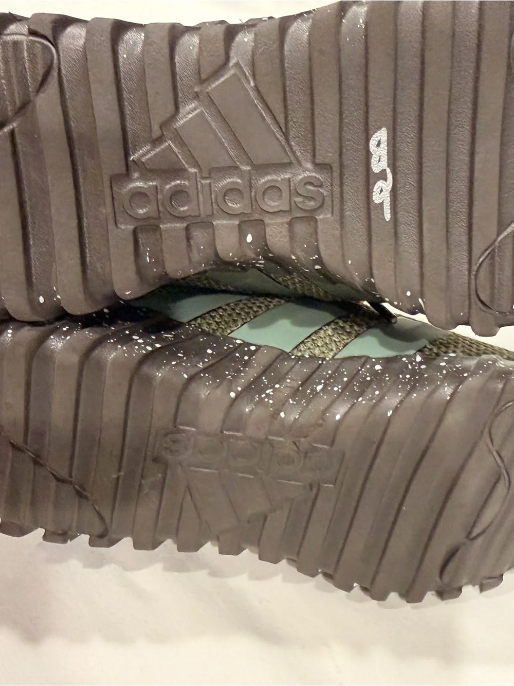 adidas Kids Olive Green Knit Trail Sneakers